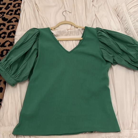 Anthropologie Maeve Puff Sleeve Top - Picture 4 of 6